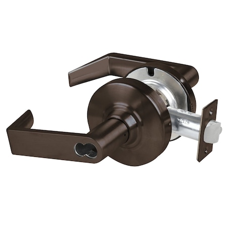 Grade 2 Classroom Cylindrical Lock With Field Selectable Vandlgard, Rhodes Lever, FSIC Less Core, Oi